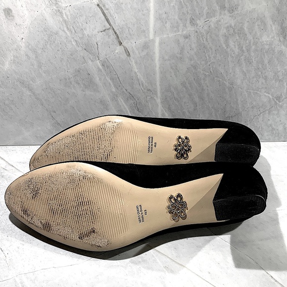 Zevelle black suede heels size 9.5 - Picture 5 of 9